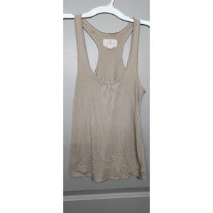 American Eagle Outfitters  Etherea Flowy Tank Size Small Petite Beige Athletic